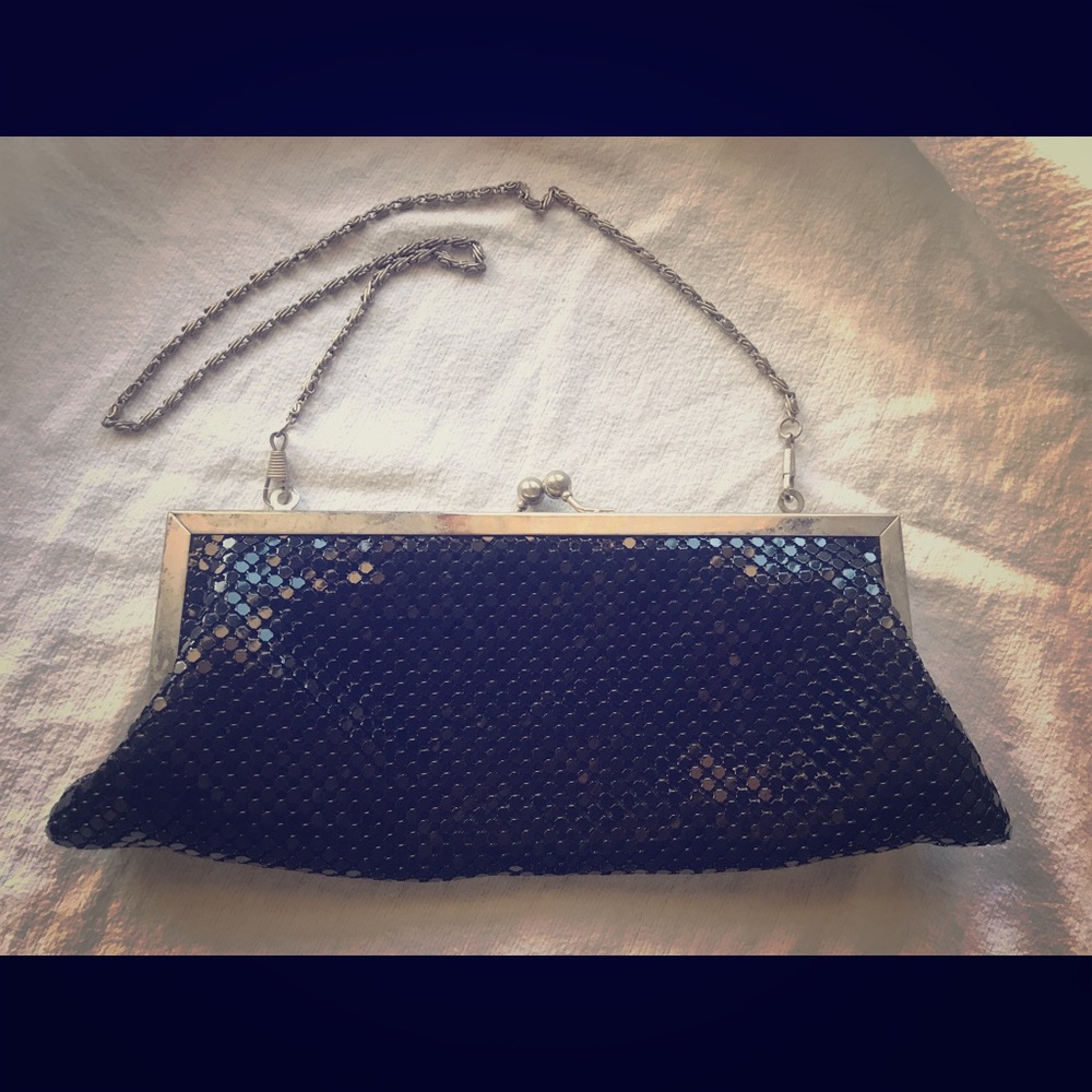 Lovely Black Mesh sequin dress purse